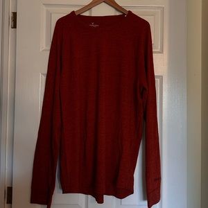 American Eagle Men’s Long Sleeve Orange Active Top Size XL